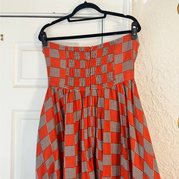 Fashion Brand Company Checkers Chess Strapless Dress - Picture 5 of 7